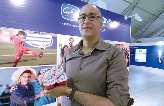 Sur le stand de Danone lors du Siam de Meknès 2015. Photo : A. Hervé 