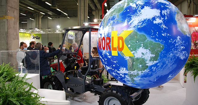 La sauvergarde de la planète est mise en avant sur ce stand à l’Eima de Bologne. Photos : Antoine Hervé