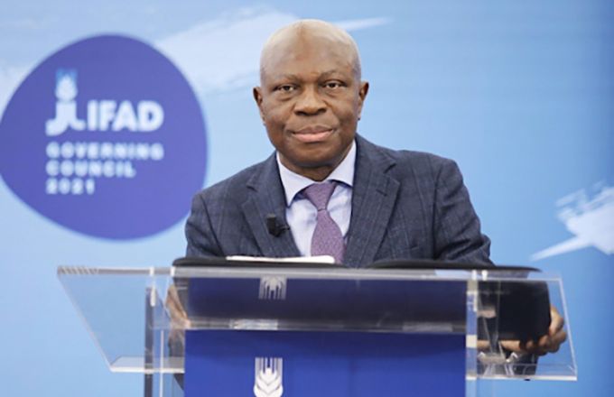 Gilbert Fossoun Houngbo est à la tête du Fonds international pour le développement agricole depuis 2017. Photo : Fida Gilbert Fossoun Houngbo est à la tête du Fonds international pour le développement agricole depuis 2017. Photo : Fida