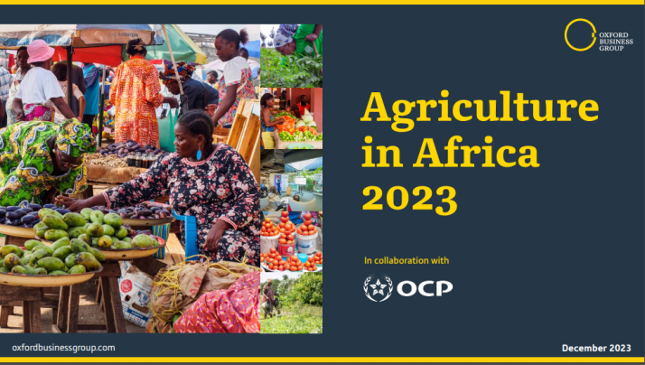 Oxford Business Group dévoile la quatrième édition du Focus Report intitulé « Agriculture in Africa 2023 ». Photo : OBG